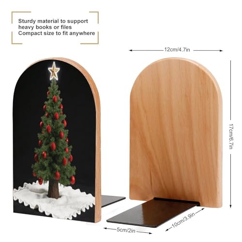 Sujetalibros de Navidad de madera para regalar a lectores 3
