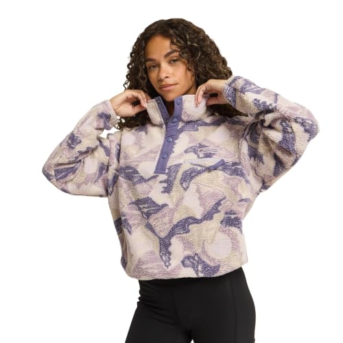 Columbia Helvetia II Printed Cropped 1/2 Snap, Lavender Pearl/Sunscape, XS – Ansicht 1