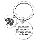 lauhonmin Sister Brother Gifts Key Chain for Daughter Son Family Tree...