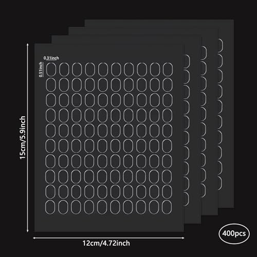 uadbau 400 Pcs Clear Double Sided Sticky Dots, Removable Mounting Putty Adhesive Pads for Wall Hanging, Pictures, Posters, Office, Festival Decoration (0.31\" X 0.51\") - Thumbnail 7