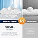 REDASW Canadian Luxurios Goose Down Pillows 80% Down 20% Feather 1050 Fill Power with 100% Cotton Pillowcase 600TC Fluffy Bed Pillows for Sleeping (King,Pack of 2)