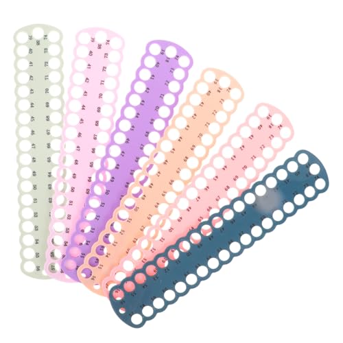 TEHAUX 6pcs Plastic Cross Stitch Thread Organizers Floss Organizer for Embroidery Supply Wear-Resistant Embroidery Tool Multi-Hole Thread Holder