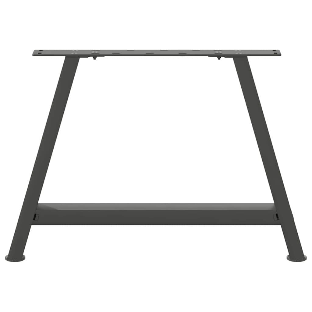 2 patas de mesa de café con forma de A revestidas en polvo de acero, robustas patas de mesa para diseño individual de mesa, patas estables en forma de A con patas niveladoras, modernas
