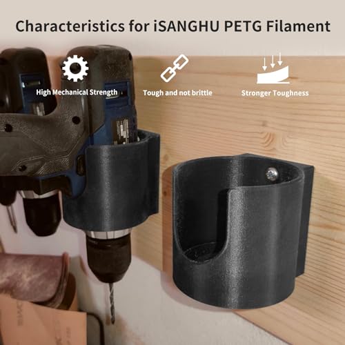 Image of Carbon Fiber PETG Filament 1.75mm, Lightweight /High Strength PETG CF 3D Printer Filament, Black Carbon Fiber Filament 1kg(2.2lbs) Spool