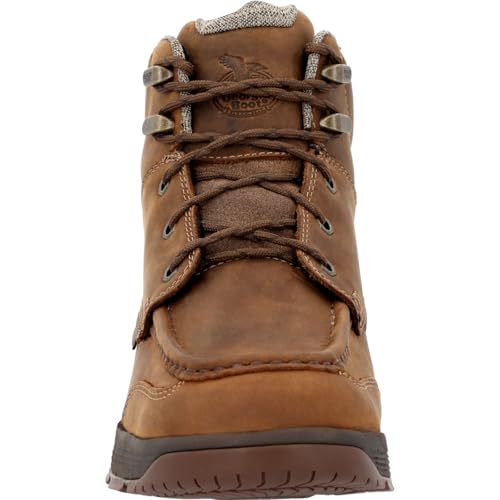 Georgia Boot Men's 6" Athens Superlyte Moc Toe BRN 6" Work3