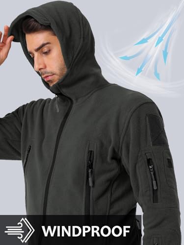 NAVEKULL Men's Tactical Hoodie Fleece Jacket Winter Warm Full-Zip Military Army Outdoor Hiking Coat with 7 Zip-pockets4