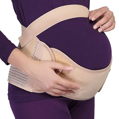 NeoTech Care Maternity Pregnancy Support Belt/Brace - Back, Abdomen, Belly Band - brand - Beige - Size S