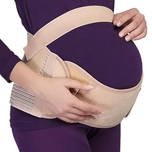 NEOTech Care Maternity Pregnancy Support Belt / Brace – Back, Abdomen, Belly Band (Beige, L)
