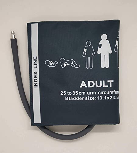 BP Cuff Adult Single Tube 25-35cm Compatible with Philips RNY0025 (Pack Of 1,Blue)