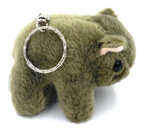 Aeisage Wombat Keychain Plush Colah Key Chain Stuffed Animal Wombat Cute Tree Bear Keychains Bag Pendant Purse Charm Hangings for Decotraion