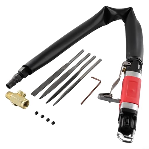 AF-5 Pneumatic Reciprocating File for Metal Wood Cutting and Grinding, Air Powered Saw Tool with 5mm CHUCKs, 7800 RPM, Compatible with Abrasive and Files