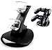 MyGadget PS4 Estación de Carga para 2X Control Sony Playstation 4 Dualshock - LED Dual Docking Station de Cargado y Soporte de Mandos Estándar - Negro