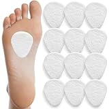 Felt Metatarsal Foot Pads for Women & Men, Disposable Foot Pads for Pain Relief (1/4' Thick) One Size Fits All (12 Pack)