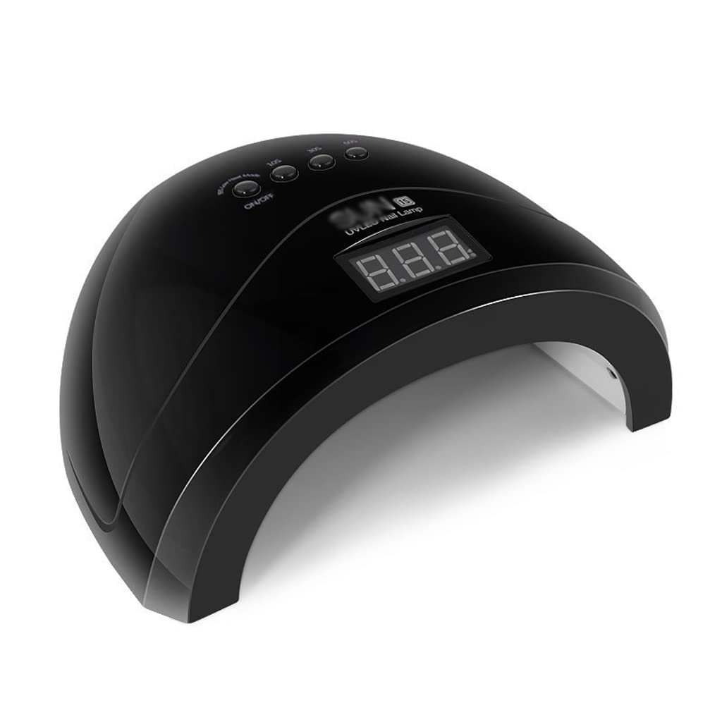 AAPIE Strumenti per Unghie Lampada per Unghie a LED UV 48w con 3 impostazioni del Timer Sensore Automatico Lampada per fotopolimerizzazione Professionale per Smalto Gel Uso Domestico Nero