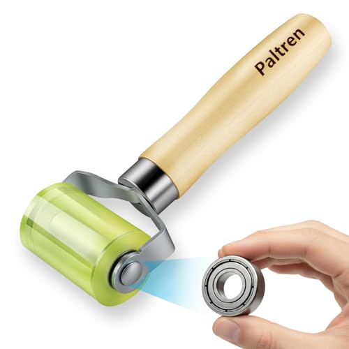 Paltren Seam Roller with Dual Ball Bearings Sound Deadening Roller for Automotive Insulation Wallpaper Vinyl and Seam Application Solid PU Wheel