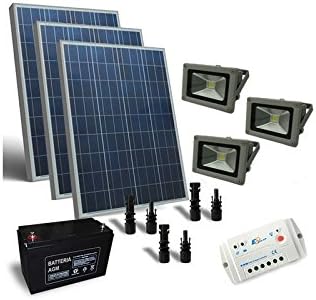 Solar Light Kit 300W 12V for Outside, Photovoltaic, Stand-Alone