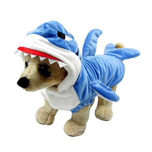 Disfraz para perro y gato tiburón XXL Yoption miniatura 3