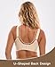 Women's Minimizer Bra Wireless Full Coverage Seamless Comfort Plus Size No Underwire Everyday T-Shirt Bra (36DD,Nude)