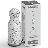 Inovra ® Kindvriendelijke Geïsoleerde Drinkfles Set Met Rietje En Draaggreep Kleurrijk Ontwerp Lekvrij En Dubbelwandig