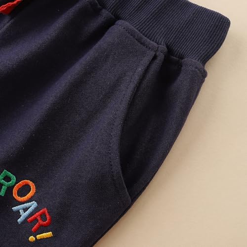 Image of Toddler Boys Sports Pants Autumn Cotton Children's Sports Pants 2-Pack