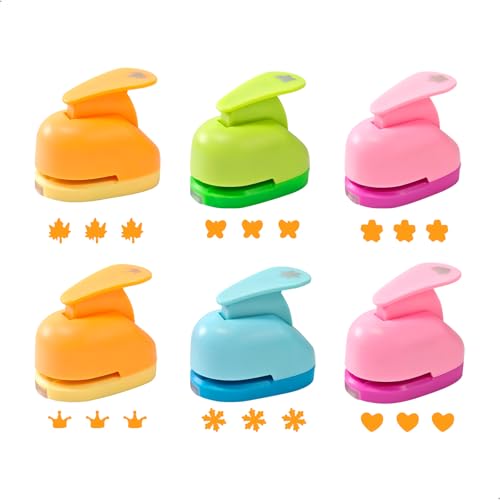 Perforatrice, Perforatrices Scrapbooking et Perforatrice Coeur 6 Pièces, 6 Motifs Différents...