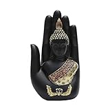 happy buddha gold statue Buddhistische Statue-Dekoration: Die friedliche buddhistische Natur dieser orientalischen Skulptur verleiht ihren ruhigen Anspruch zu einer religiösen Hausveränderung oder außerhalb des Gartenschutzgedes.