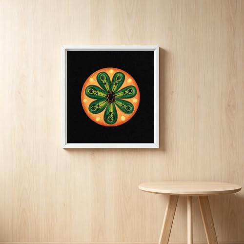 Image of Canvas Frames for 8 inchx8 inchPaintings with 0.6 inch~0.9 inch Deep White | VAREIHNAZ Canvas Floater Frames for 8 inchx8 inchCanvas Paintings,Square Floating Frames for Wall Decor,No Glass or Back(White)