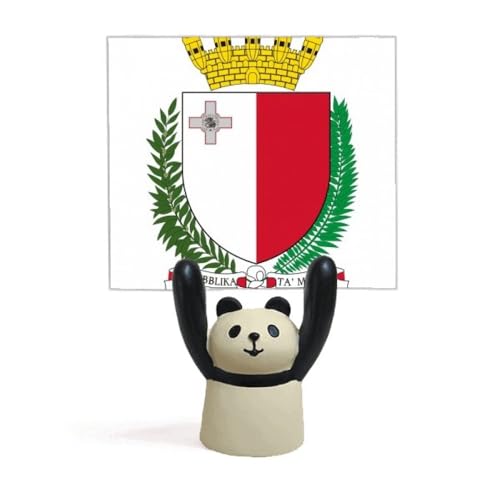 Porte-emblème national de Malte panda le cadeau idéal pour passionnés d'Europe