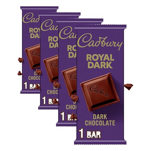 Image of CADBURY ROYAL DARK Dark Chocolate Candy Bar, 3.5 Oz, 14 Count (Pack of 4)