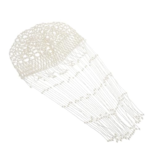 Chapeau de cérémonie blanc à pompons pour mariages bal et soirées