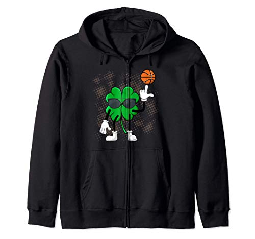 Shamrock Dunking Basketball St Patricks Day Kapuzenjacke