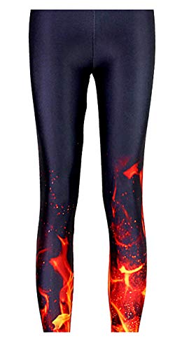 Image of QZUnique Leggings for Women, Halloween Full-Length Printed Legging Footless Elastic Yoga Pants, Regular and Plus Size