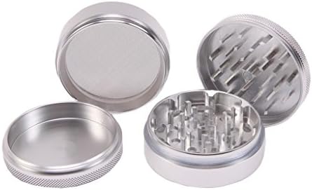 ETvalley Zinc 2.5'' 4pc Tobacco Spice Herb Grinder