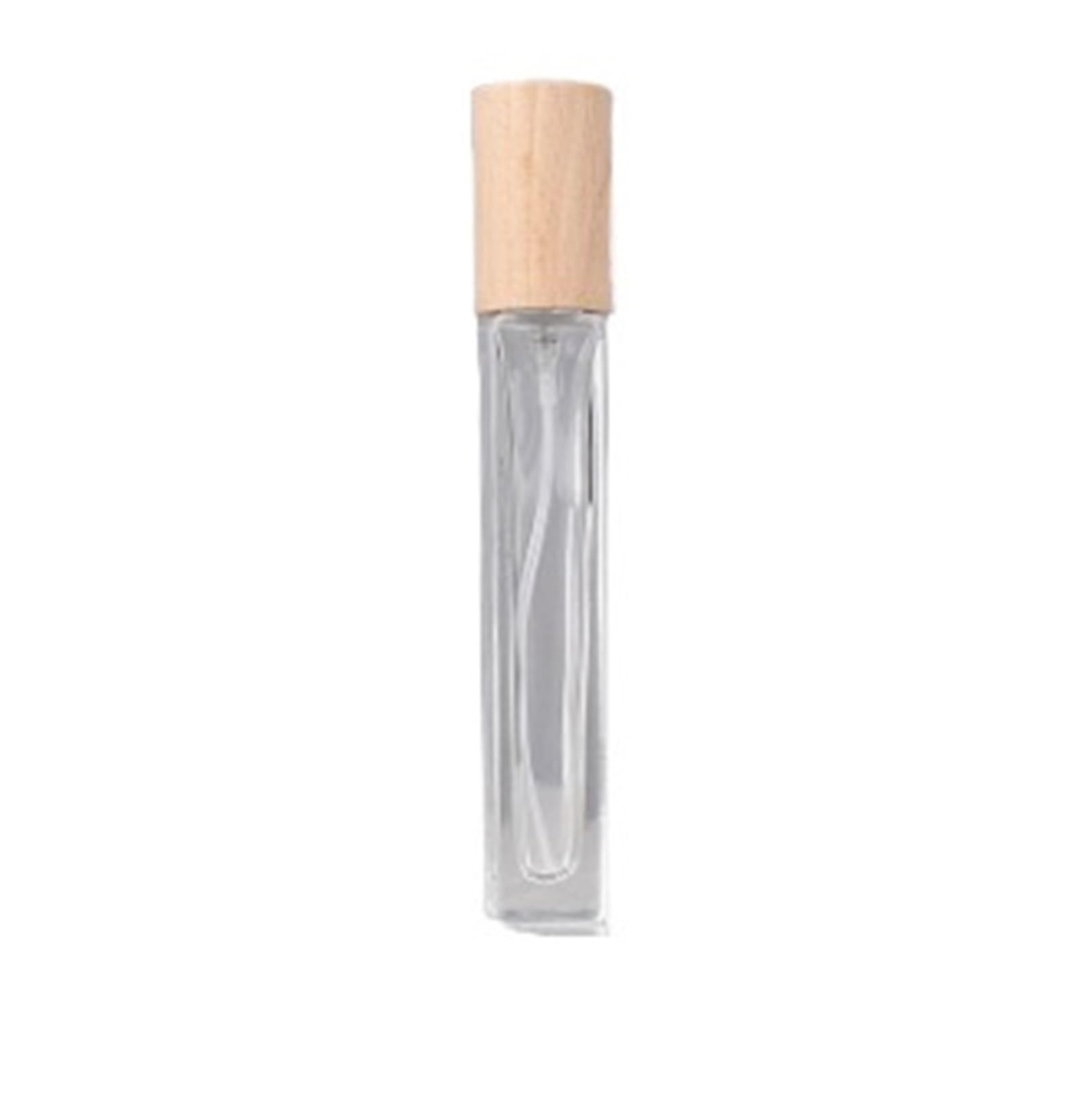 Parfümzerstäuber 10 ml leere, nachfüllbare Parfüm-Sprühflasche aus Glas, rund/quadratisch, Unterflasche, tragbarer Parfum-Zerstäuberbehälter for unterwegs(Color-01,50pcs)