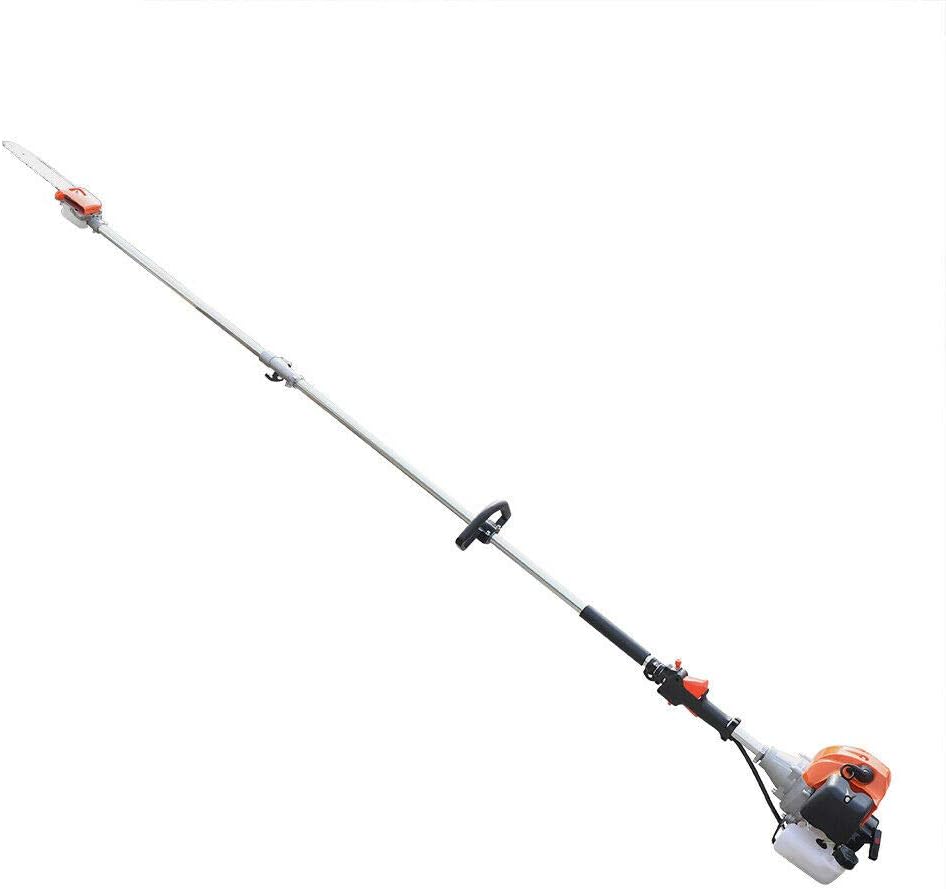Gas Powered Pole Saw, Reach To 7.5 FT Extendable Tree Trimmer Powerful 52CC 2-Stroke Cycle Gas Chainsaw Cordless Tree Pruning Saw Pruner Trimmer for Branch Cutting USA
