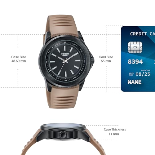 Image of Sonata Poze 9 with Quartz Analog with Silicon Strap Watch for Men