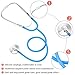 8 Pcs Kids Stethoscope Toy Working Nursing Stethoscope Doctor Kit for Kids Role Play Pretend Game Doctor Nurse Costume Accessories, Pink Blue