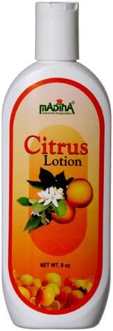 Madina Dry Skin Citrus Flavor- Daily Moisturizing Hand and Body Lotion - 8 oz