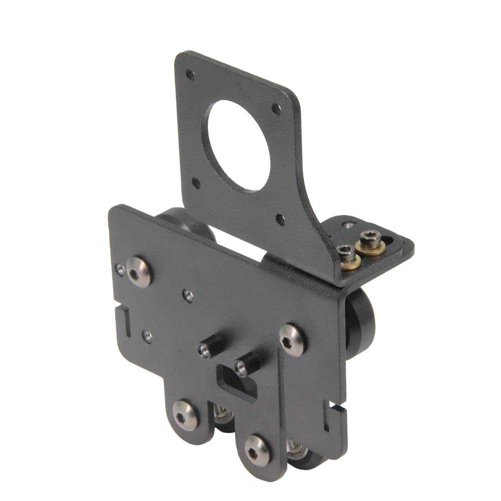 Placa de aluminio con soporte de accionamiento directo mejorado con poleas con extrusora de engranaje único con kit de motor para Serie Ender5 (extrusora de engranaje único+kit de motor)