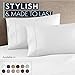 HC Collection Pillow Cases Standard Size/Queen Size Set of 2- Microfiber, Extra Soft Pillowcases - Easy Care & Machine Washable - White