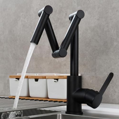 Robinet de cuisine pliable mitigeur évier laiton à levier unique efficace