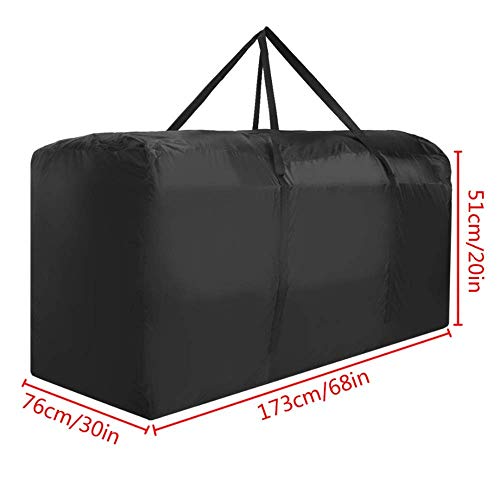 Patio Waterproof Extra Large Protective Zippered Outdoor Cushion Furniture Storage Bag With Handles, 68In L X 30In W X 20In H (1 Pack) #TOP3
