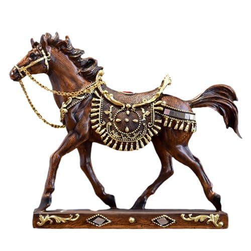 Image of LR Decor Bazaar Horse Figurine Tabletop Decoration Horse Statue for Living Room Table Office Style B
