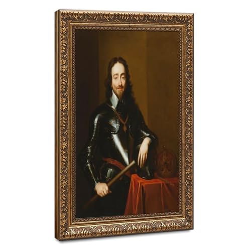Portrait Roi Charles I Van Dyck Poster Toile Cadeau Décoration Murale