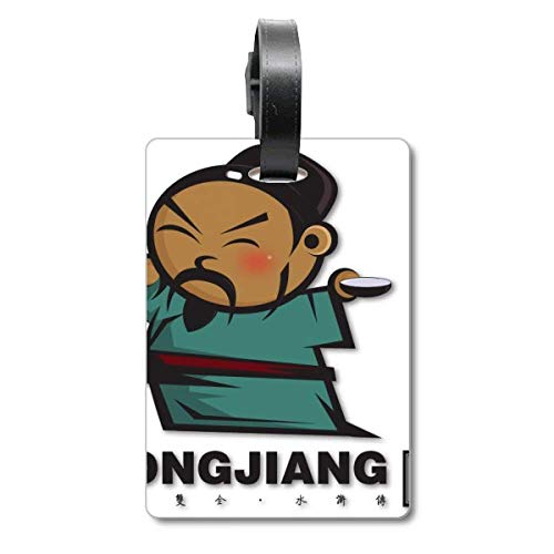 Étiquette d'identification pour valise Songjiang The Outlaw of Marsh pour bagage de voyage