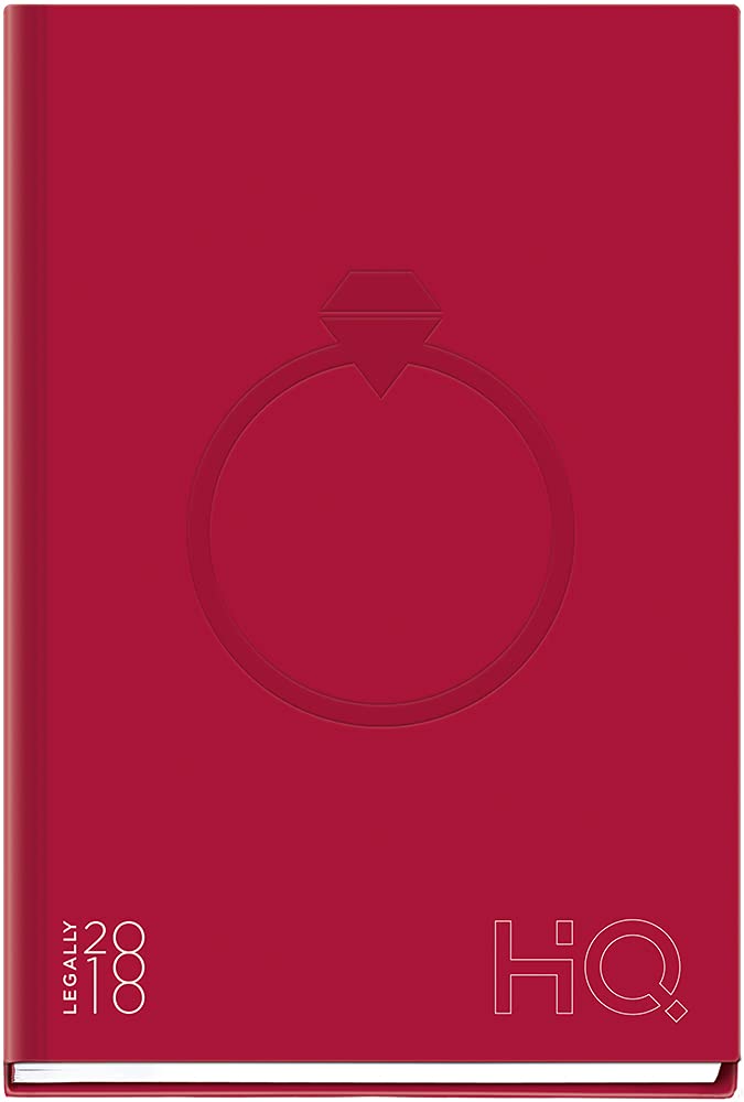 Navneet HQ | Pink Legally 18 Notebook for Personal and Office Use | Single Line | Case + Spiral Wiro Bound | A5 Size - 14.8 cm x 22 cm | 192 Pages (27023-3)