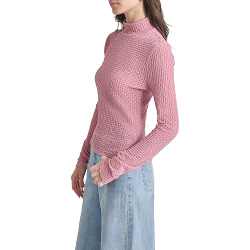 DKNY Women's Long Sleeve Soft Trendy Top3