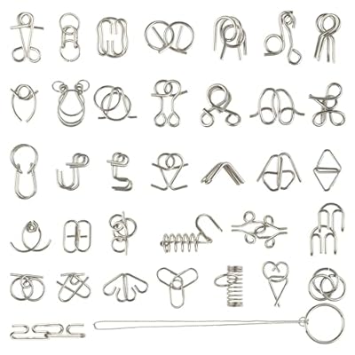 Kievano Rompecabezas de Metal de 36 Piezas | Construcción de Acero Resistente | Juego Educativo para niños y Adultos | Mini Puzzle con Instrucciones | Ya disponible en tu tienda friki favorita! En mundofriki.es!