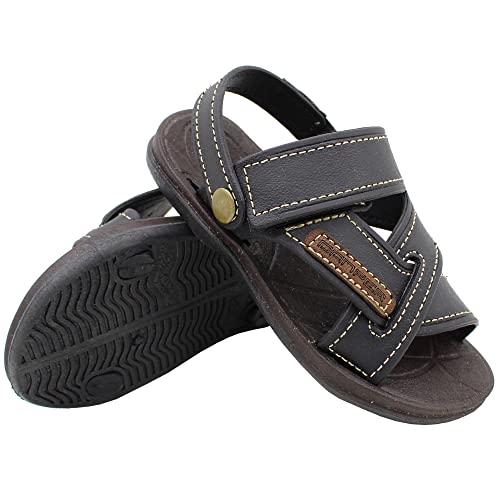 Sandália Masculina Infantil Menino Danper Preta Papete Cor:Preto;Tamanho:33/34;Gênero:Homem