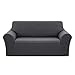 Deconovo Sofabezug Sofa Überzug Sofaüberwurf Sofa Cover Sesselbezug Sofahusse Sofa Abdeckung Super Elastisch Stretch Jacquard, 2-Sitzer(145-175cm), Grau